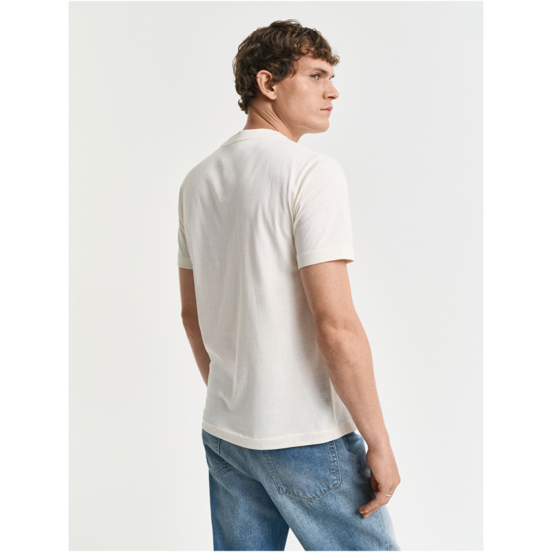 GANT Graphic t-shirt cream
